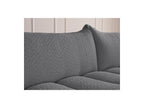Azra - Canapé D'Angle Fixe Modulable - Tissu Bouclette - Angle Droit