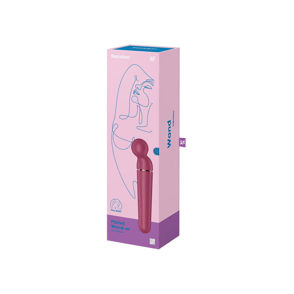Vibromasseur - Planet Wand-Er Berry + Rosegold - Bordeaux