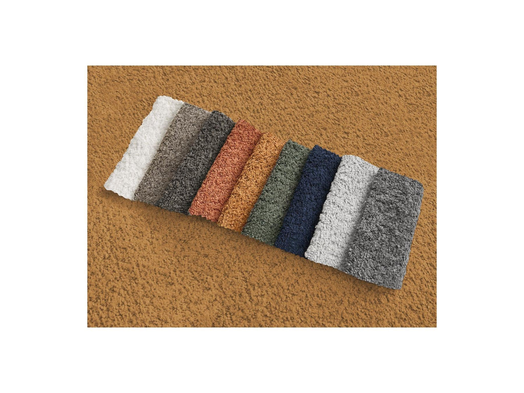 Azra - Canapé D'Angle Fixe - Tissu Bouclette - Angle Droit