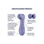 Stimulateur Clitoridien - Pro 2 Generation 3
With Liquid Air Technology, Vibration And Bluetooth/App Lilac - Lavande