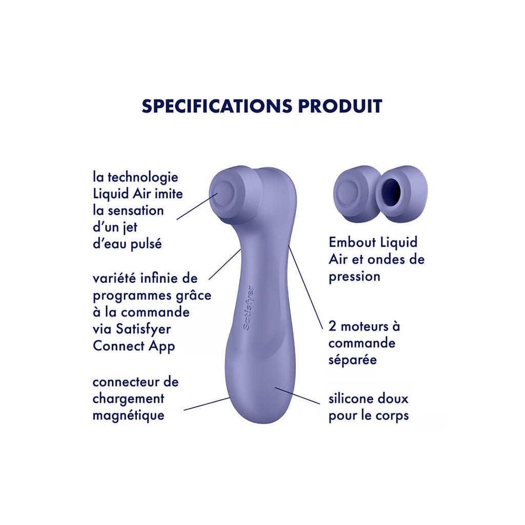 Stimulateur Clitoridien - Pro 2 Generation 3
With Liquid Air Technology, Vibration And Bluetooth/App Lilac - Lavande