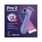 Stimulateur Clitoridien - Pro 2 Generation 3
With Liquid Air Technology, Vibration And Bluetooth/App Lilac - Lavande