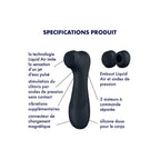Stimulateur Clitoridien - Pro 2 Generation 3 
With Liquid Air Black - Noir