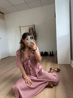 Robe Longue Suzy Vieux Rose