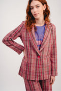 Le Blazer Jimmy A  Carreaux Roses