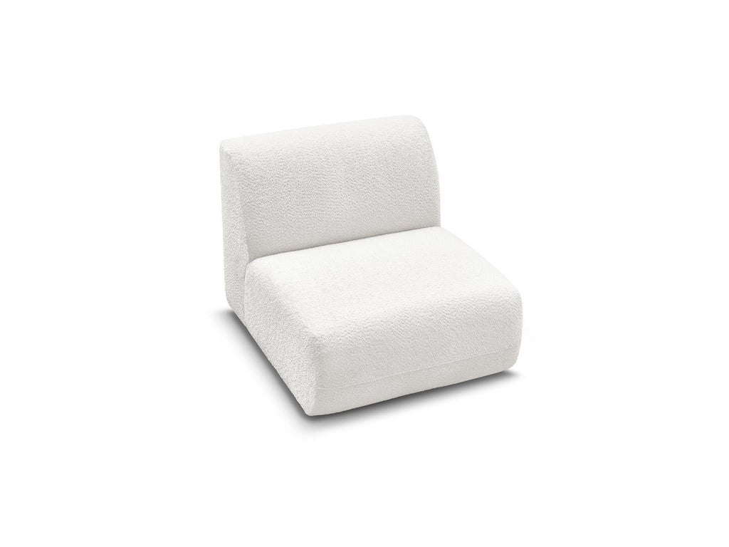 Anda - Chauffeuse 1 Place Sans Accoudoir Pour Canapé Modulable - Tissu Chenille
