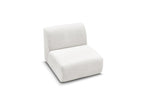 Anda - Chauffeuse 1 Place Sans Accoudoir Pour Canapé Modulable - Tissu Chenille