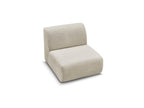 Anda - Chauffeuse 1 Place Sans Accoudoir Pour Canapé Modulable - Tissu Chenille