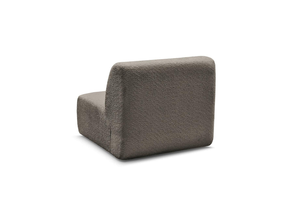 Anda - Chauffeuse 1 Place Sans Accoudoir Pour Canapé Modulable - Tissu Chenille