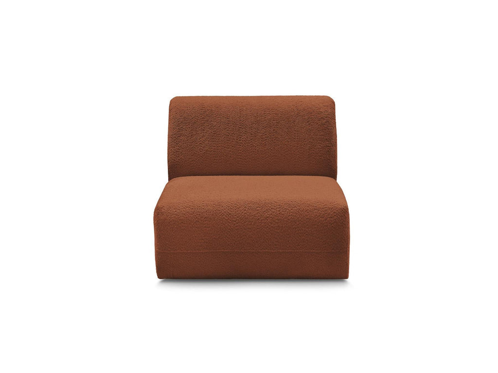 Anda - Chauffeuse 1 Place Sans Accoudoir Pour Canapé Modulable - Tissu Chenille