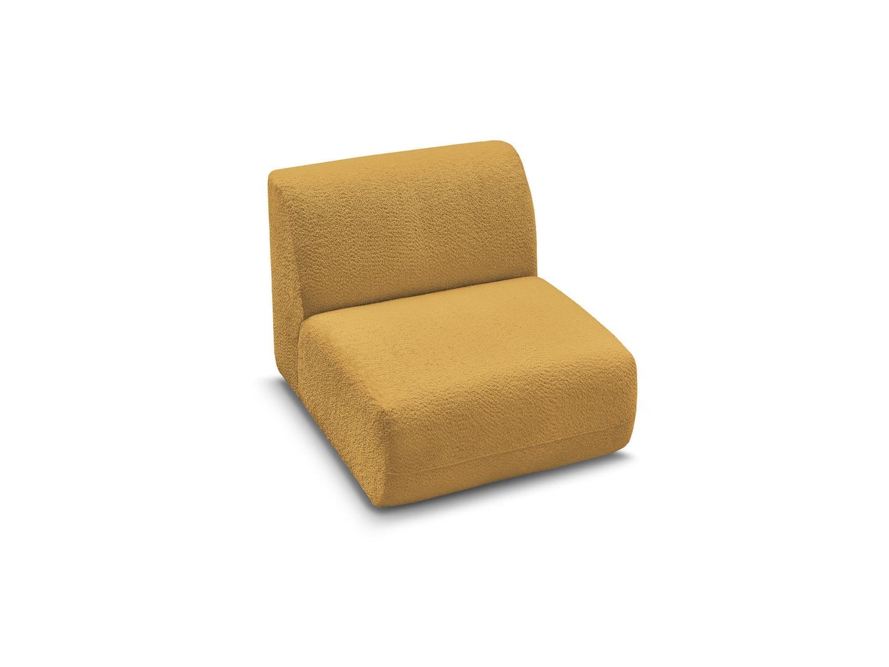 Anda - Chauffeuse 1 Place Sans Accoudoir Pour Canapé Modulable - Tissu Chenille