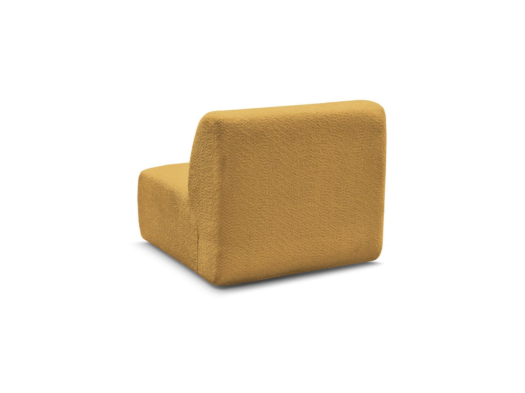 Anda - Chauffeuse 1 Place Sans Accoudoir Pour Canapé Modulable - Tissu Chenille
