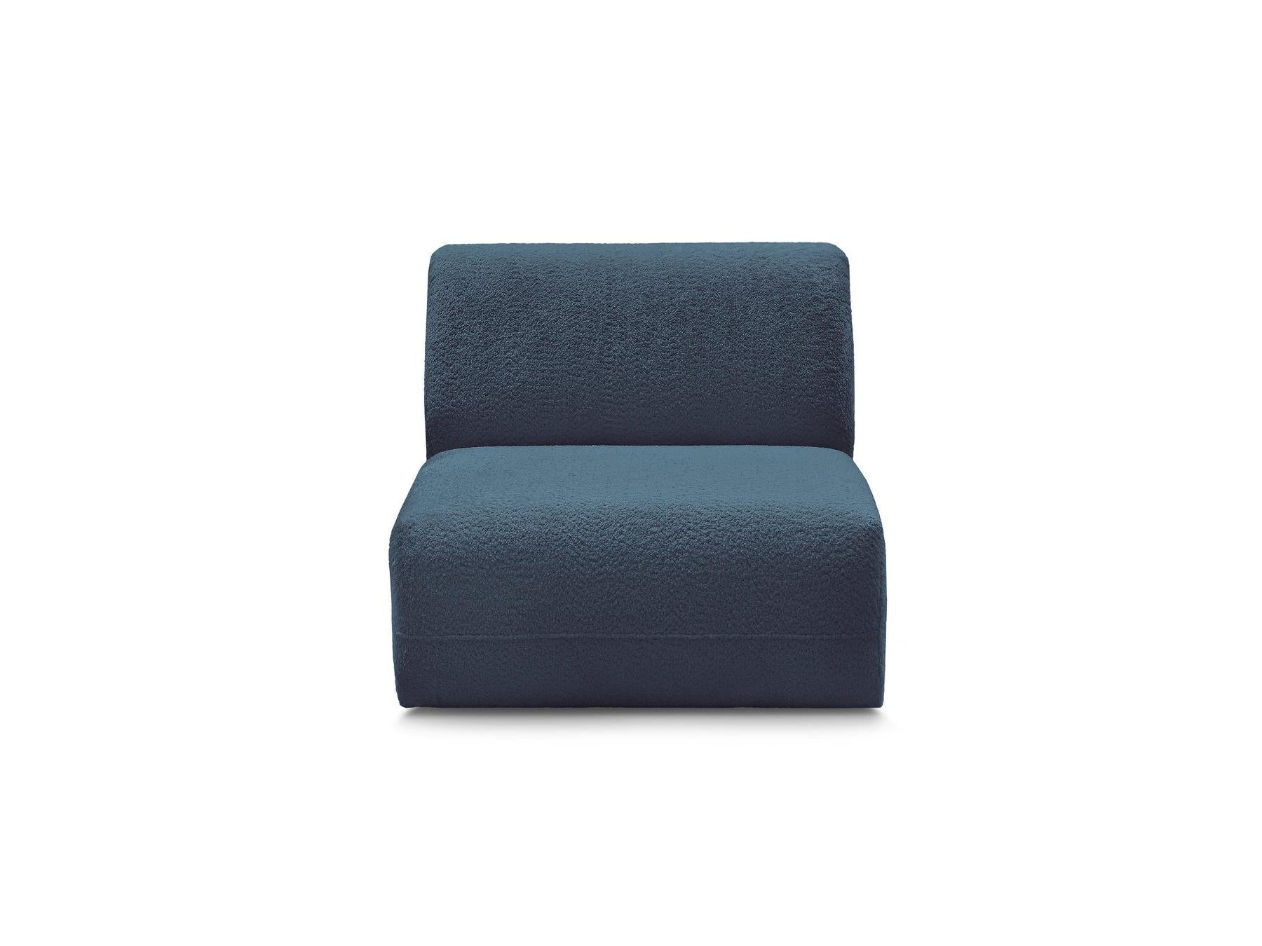 Anda - Chauffeuse 1 Place Sans Accoudoir Pour Canapé Modulable - Tissu Chenille