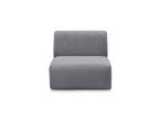 Anda - Chauffeuse 1 Place Sans Accoudoir Pour Canapé Modulable - Tissu Chenille