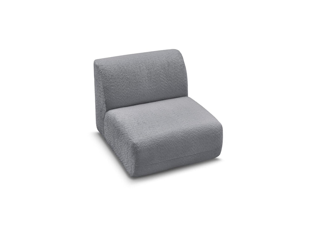Anda - Chauffeuse 1 Place Sans Accoudoir Pour Canapé Modulable - Tissu Chenille