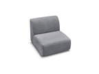 Anda - Chauffeuse 1 Place Sans Accoudoir Pour Canapé Modulable - Tissu Chenille