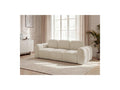 Montaigne - Canapé Droit Convertible Coffre 3 Places - Tissu Bouclette