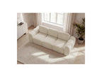 Montaigne - Canapé Droit Convertible Coffre 3 Places - Tissu Bouclette