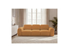 Montaigne - Canapé Droit Convertible Coffre 3 Places - Tissu Bouclette