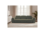 Montaigne - Canapé Droit Convertible Coffre 3 Places - Tissu Bouclette