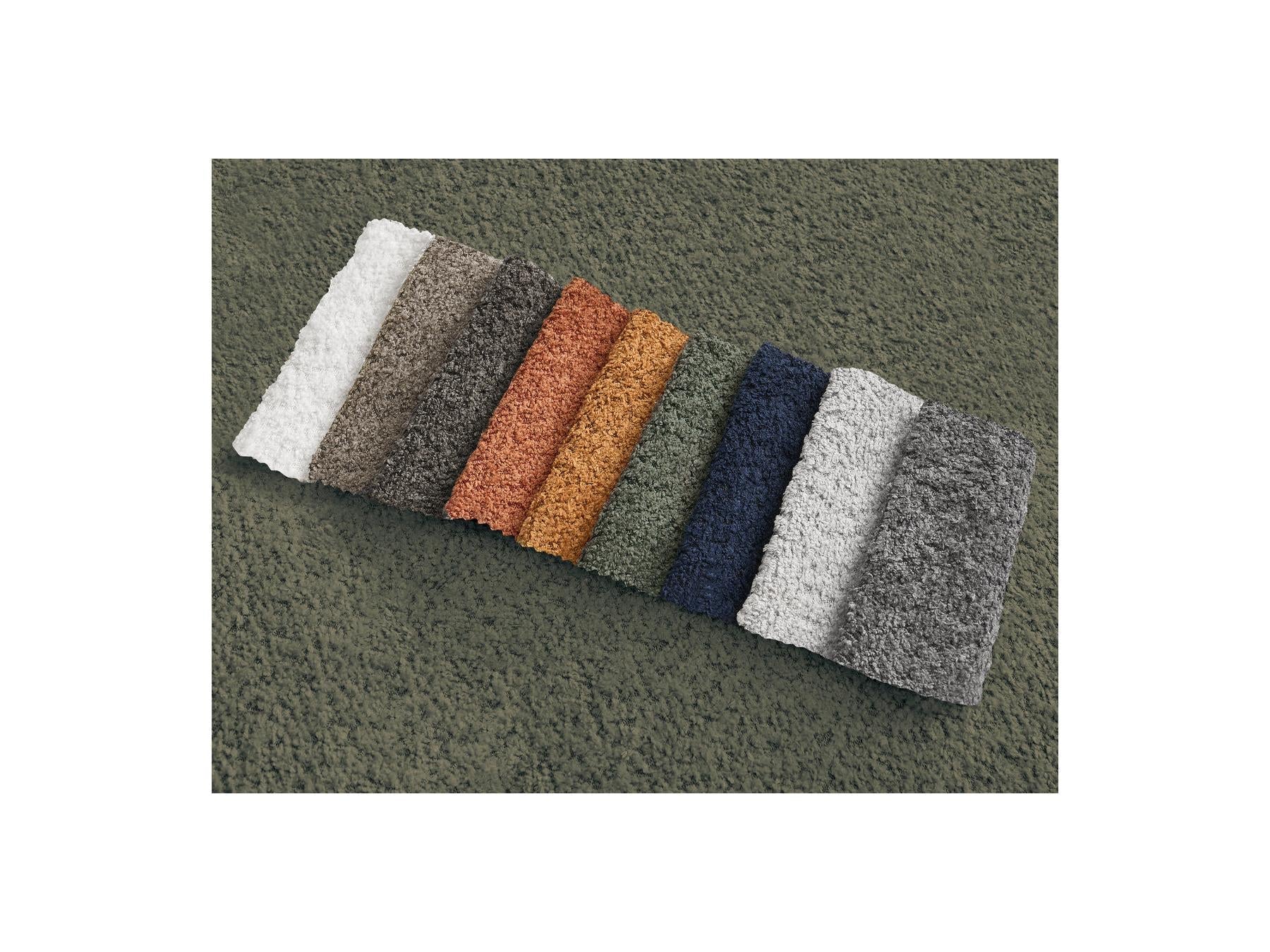 Montaigne - Canapé Droit Convertible Coffre 3 Places - Tissu Bouclette