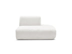 Anda - Chauffeuse Bout De Canapé Pour Canapé Modulable - Tissu Chenille - Angle Droit