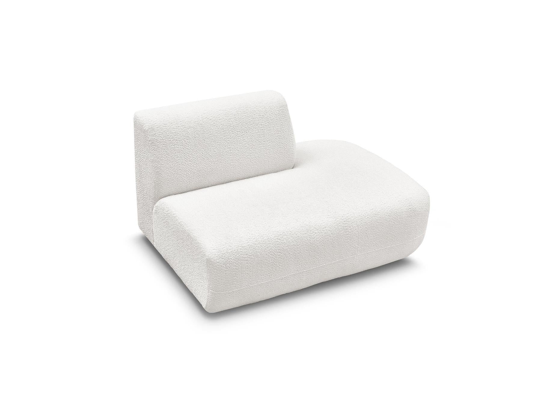 Anda - Chauffeuse Bout De Canapé Pour Canapé Modulable - Tissu Chenille - Angle Droit