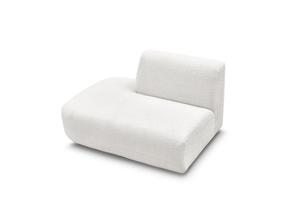 Anda - Chauffeuse Bout De Canapé Pour Canapé Modulable - Tissu Chenille - Angle Gauche