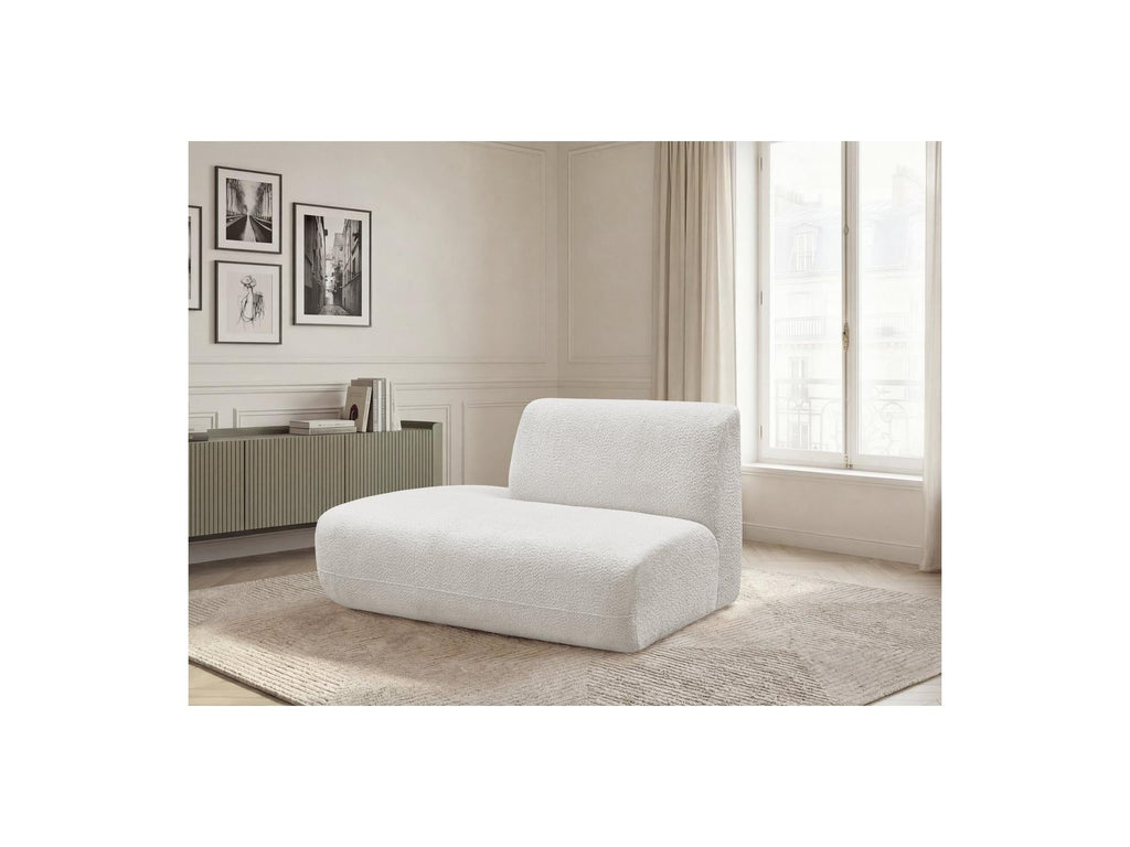 Anda - Chauffeuse Bout De Canapé Pour Canapé Modulable - Tissu Chenille - Angle Gauche