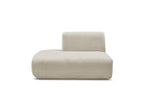 Anda - Chauffeuse Bout De Canapé Pour Canapé Modulable - Tissu Chenille - Angle Gauche