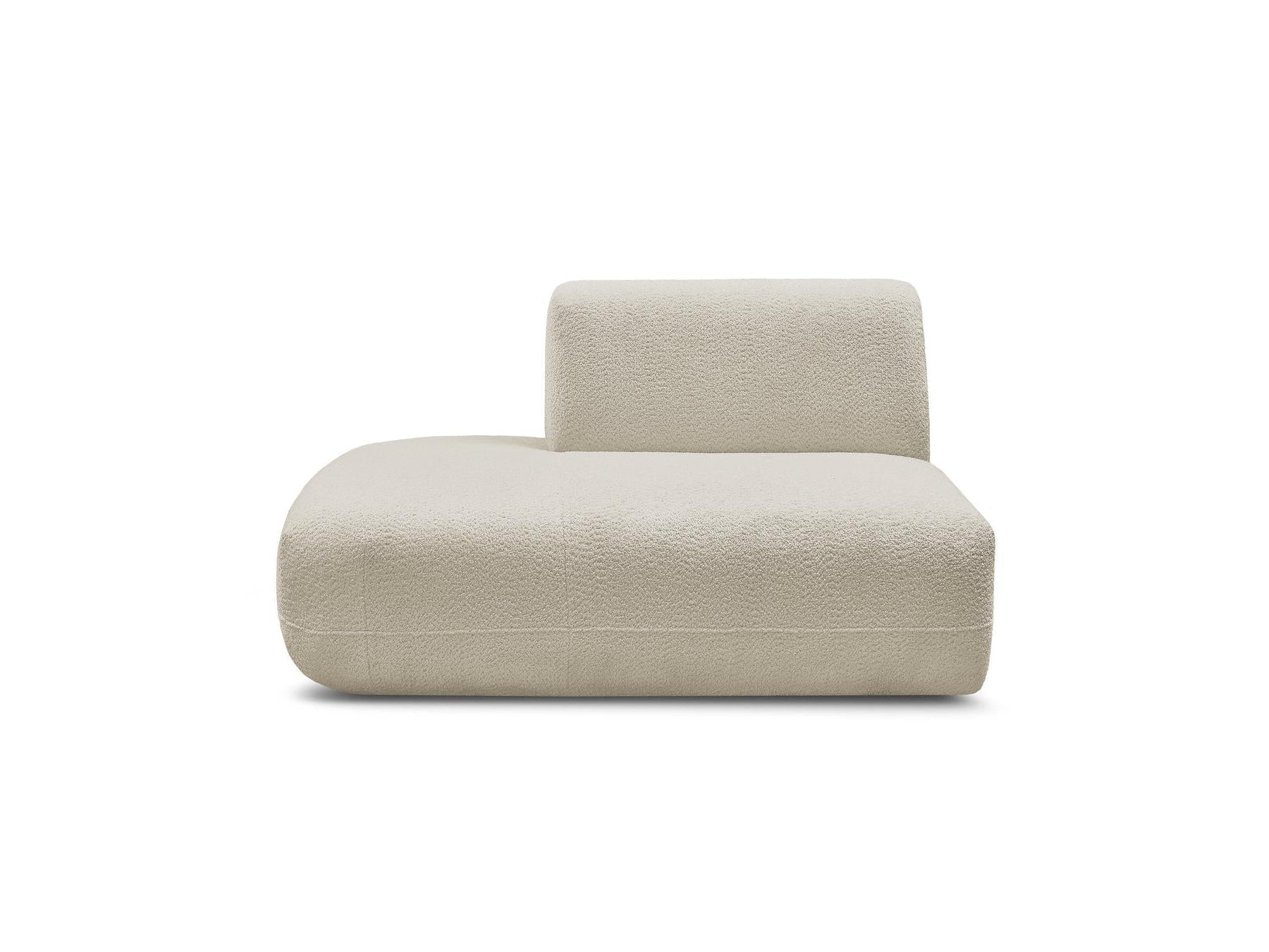 Anda - Chauffeuse Bout De Canapé Pour Canapé Modulable - Tissu Chenille - Angle Gauche