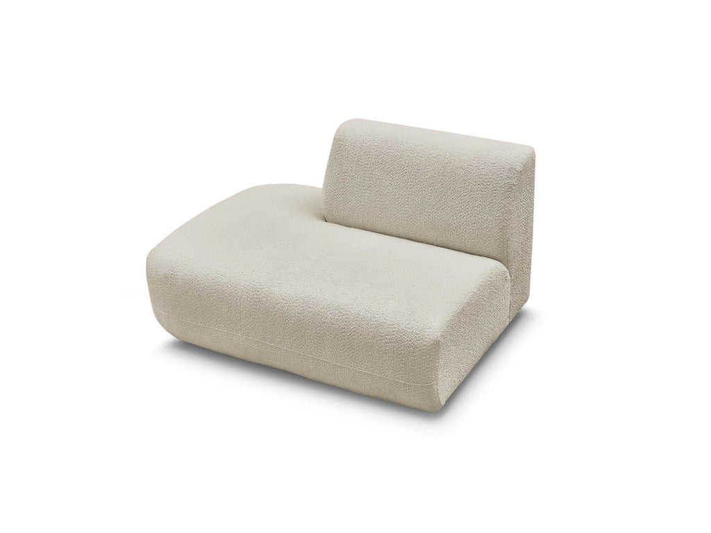 Anda - Chauffeuse Bout De Canapé Pour Canapé Modulable - Tissu Chenille - Angle Gauche