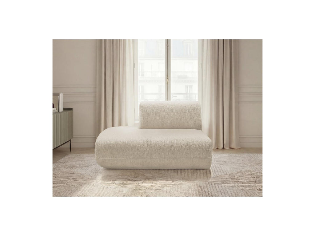 Anda - Chauffeuse Bout De Canapé Pour Canapé Modulable - Tissu Chenille - Angle Gauche