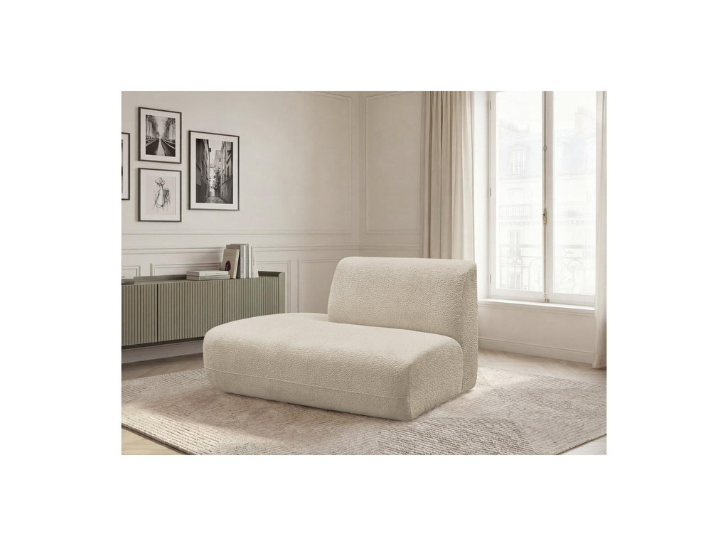 Anda - Chauffeuse Bout De Canapé Pour Canapé Modulable - Tissu Chenille - Angle Gauche