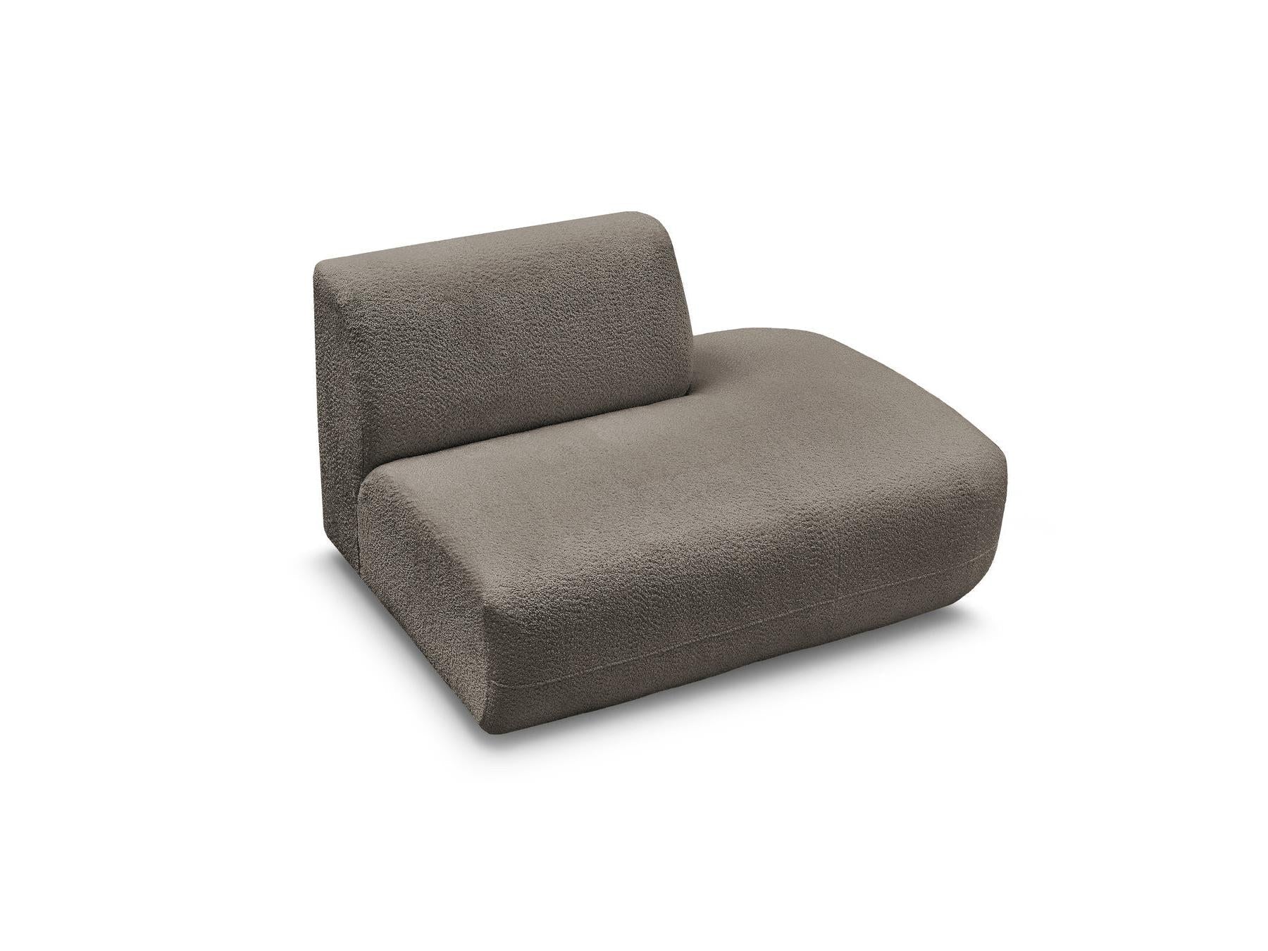 Anda - Chauffeuse Bout De Canapé Pour Canapé Modulable - Tissu Chenille - Angle Droit