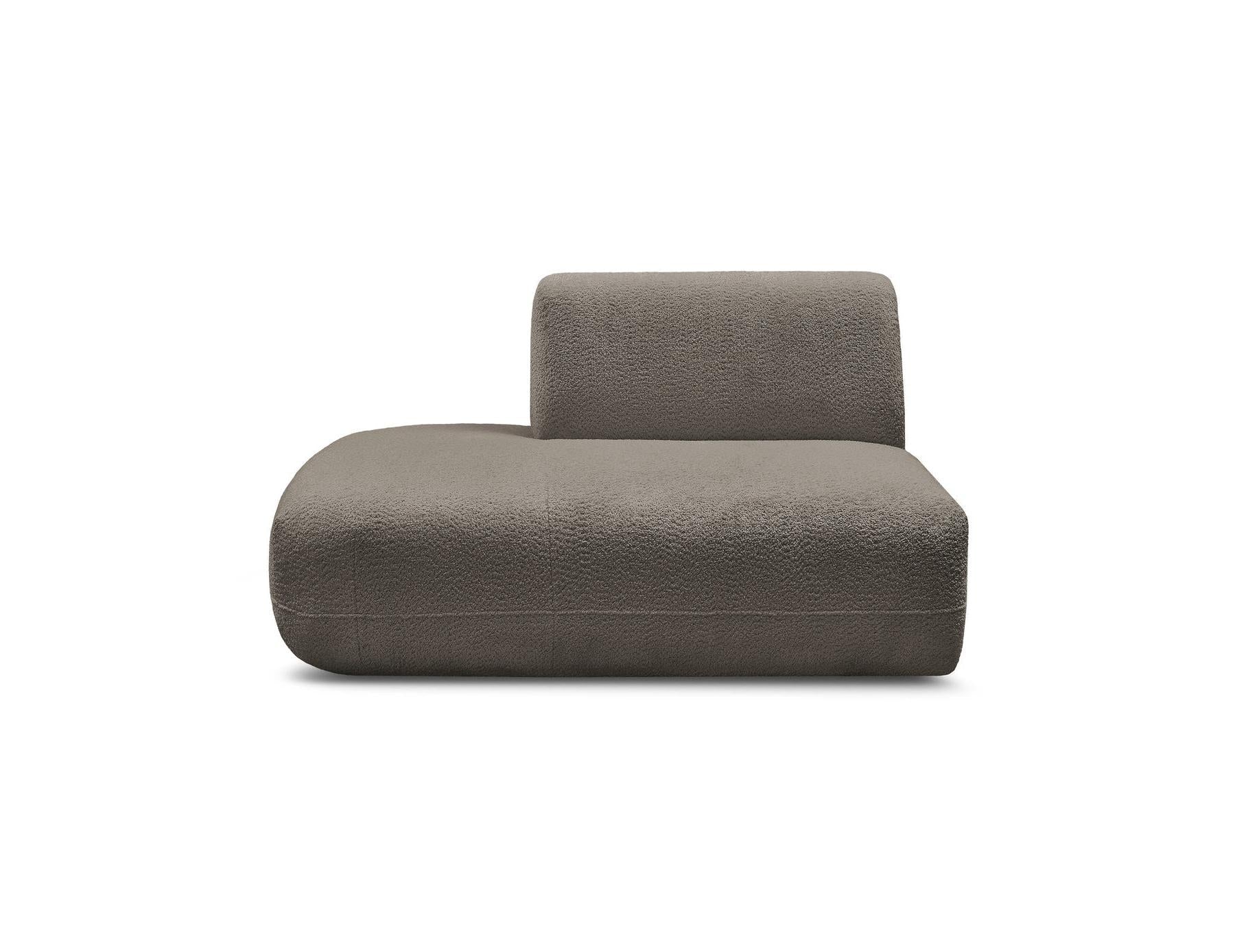 Anda - Chauffeuse Bout De Canapé Pour Canapé Modulable - Tissu Chenille - Angle Gauche