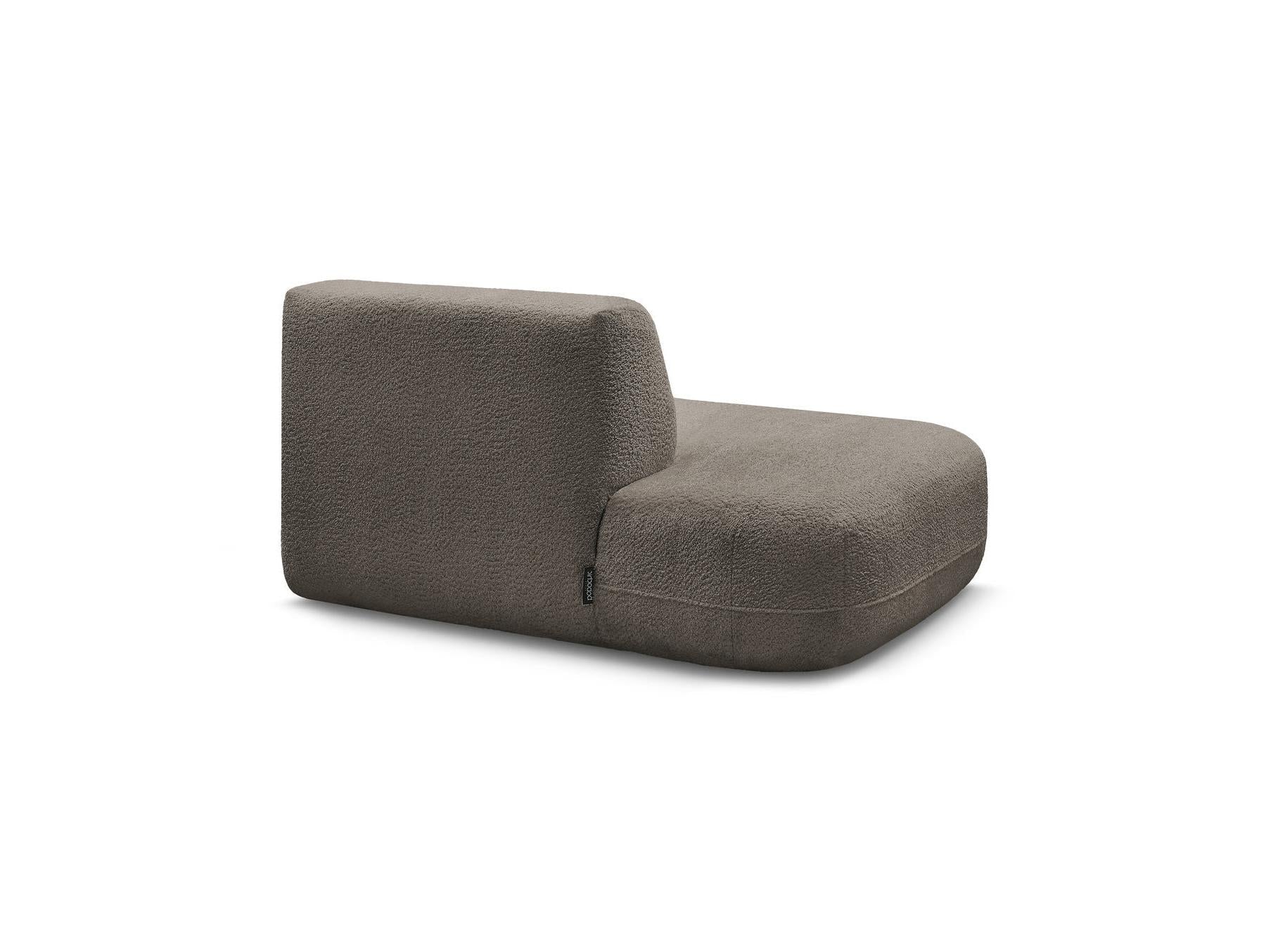 Anda - Chauffeuse Bout De Canapé Pour Canapé Modulable - Tissu Chenille - Angle Gauche