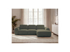Montaigne - Canapé D'Angle Convertible Coffre - Tissu Bouclette - Angle Droit