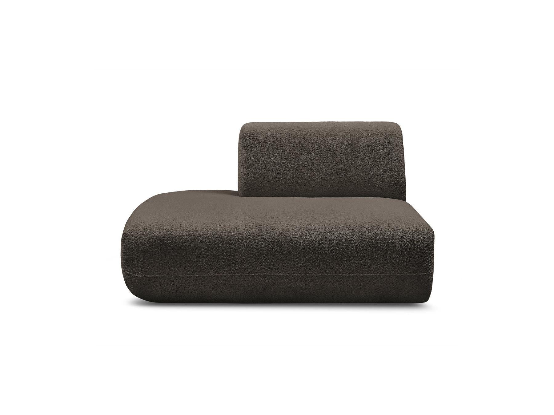 Anda - Chauffeuse Bout De Canapé Pour Canapé Modulable - Tissu Chenille - Angle Gauche