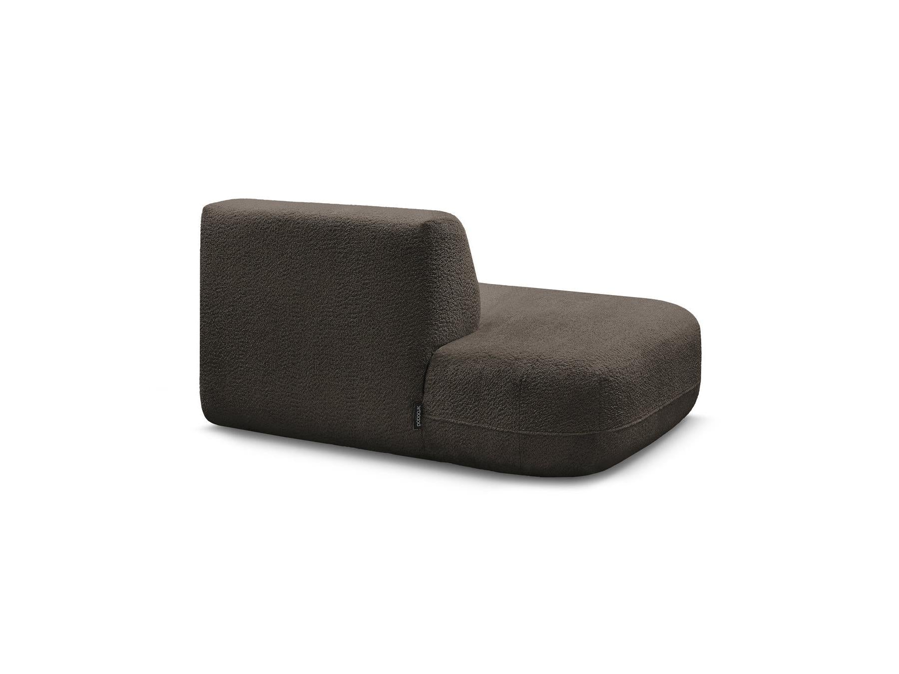 Anda - Chauffeuse Bout De Canapé Pour Canapé Modulable - Tissu Chenille - Angle Gauche