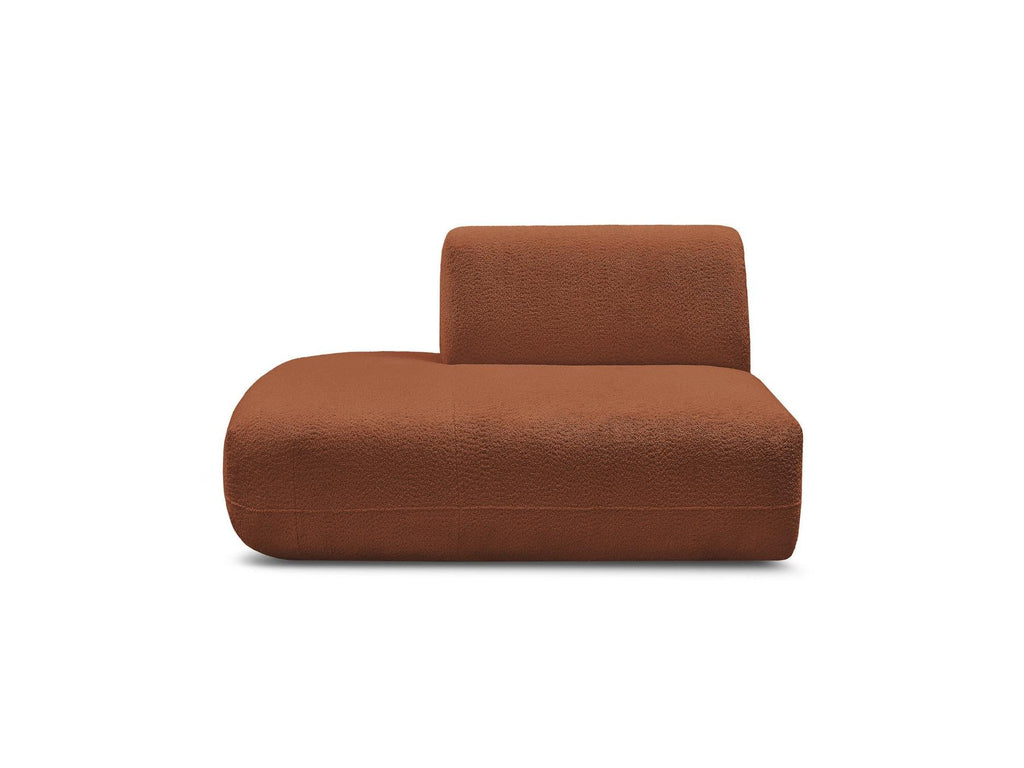 Anda - Chauffeuse Bout De Canapé Pour Canapé Modulable - Tissu Chenille - Angle Gauche