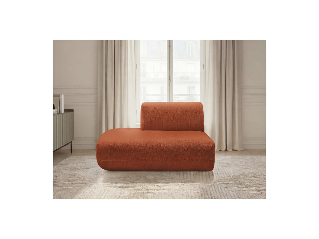Anda - Chauffeuse Bout De Canapé Pour Canapé Modulable - Tissu Chenille - Angle Gauche