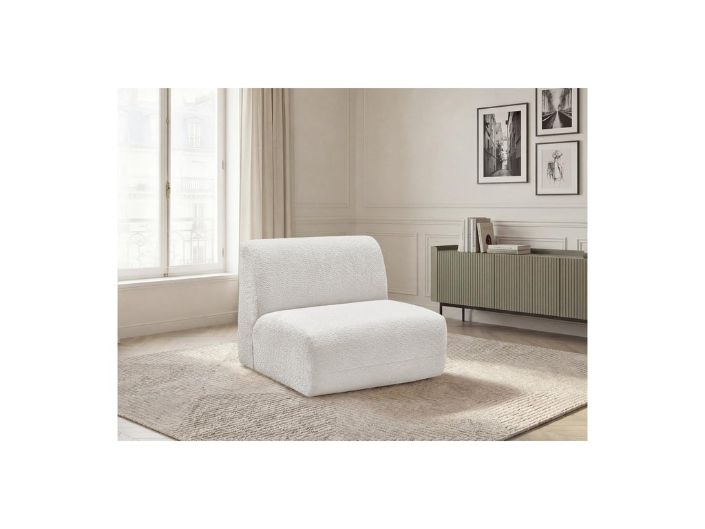 Anda - Chauffeuse 1 Place Sans Accoudoir Pour Canapé Modulable - Tissu Chenille