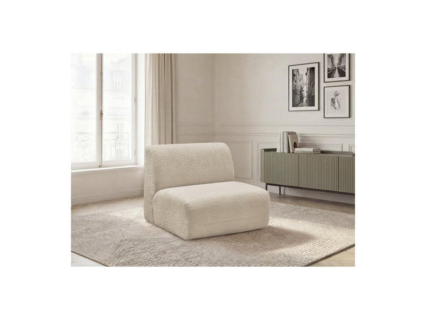 Anda - Chauffeuse 1 Place Sans Accoudoir Pour Canapé Modulable - Tissu Chenille