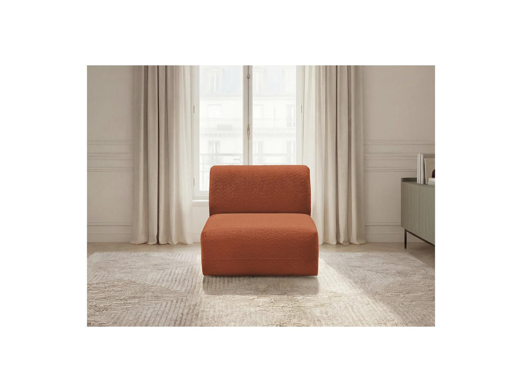Anda - Chauffeuse 1 Place Sans Accoudoir Pour Canapé Modulable - Tissu Chenille