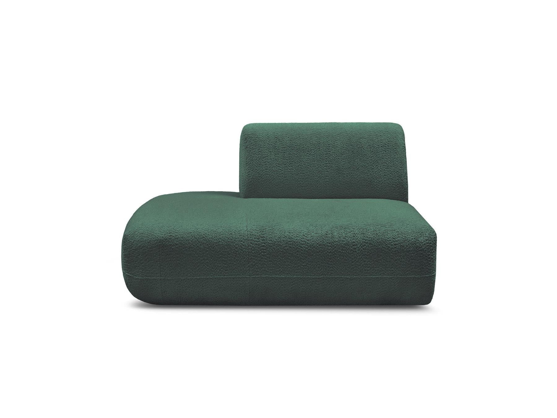 Anda - Chauffeuse Bout De Canapé Pour Canapé Modulable - Tissu Chenille - Angle Gauche