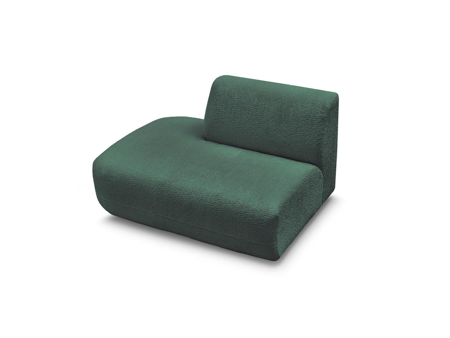 Anda - Chauffeuse Bout De Canapé Pour Canapé Modulable - Tissu Chenille - Angle Gauche