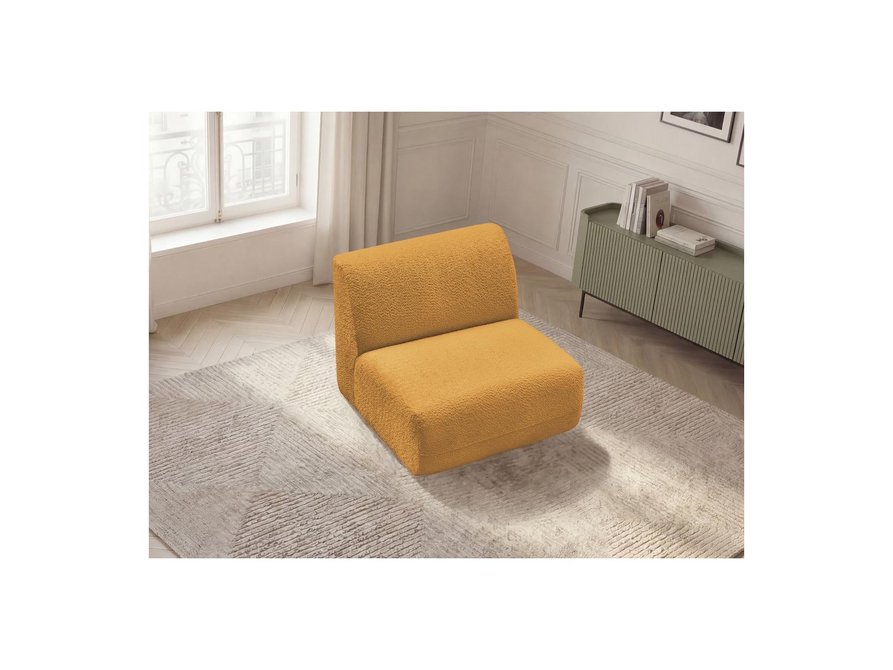 Anda - Chauffeuse 1 Place Sans Accoudoir Pour Canapé Modulable - Tissu Chenille