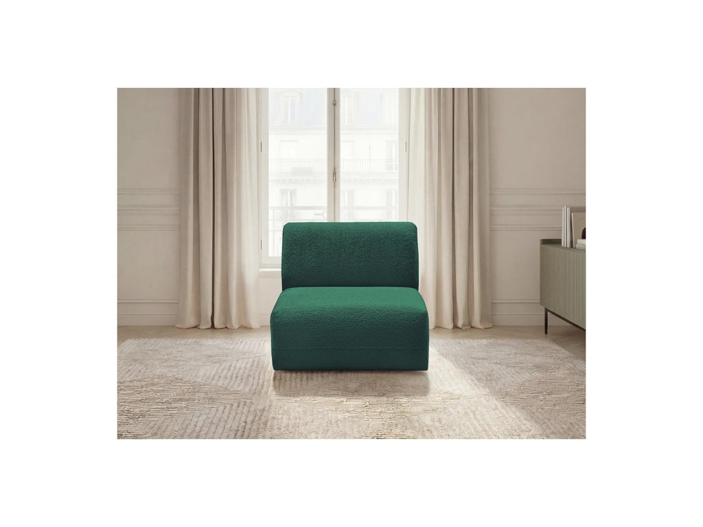 Anda - Chauffeuse 1 Place Sans Accoudoir Pour Canapé Modulable - Tissu Chenille