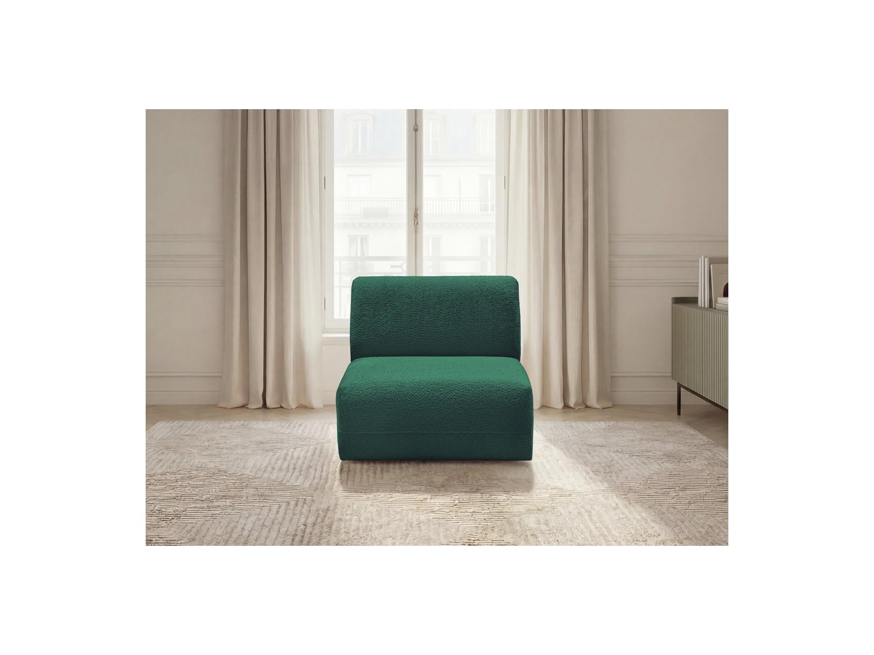 Anda - Chauffeuse 1 Place Sans Accoudoir Pour Canapé Modulable - Tissu Chenille